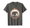 Mademark Mama Elephant Silhouette Mother and Baby Design T-Shirt - Men - size chart