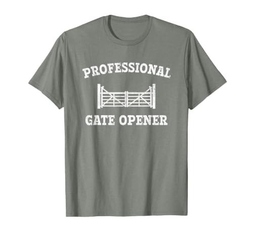 cow apparel Professional gate Opener, Cow Gate Opener T-Shirt - size chart