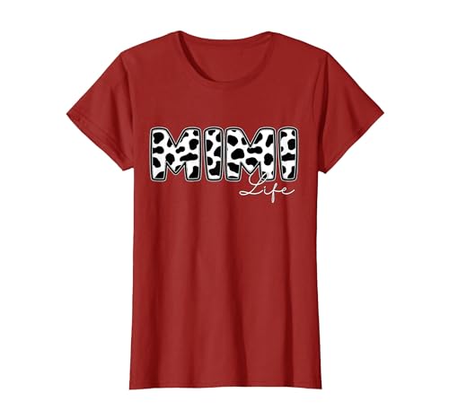 Cow Print Matching Family Apparel Mimi Life Cow Print Family Matching T-Shirt - size chart