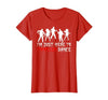 Zombie Dance Costume Halloween Party Tee Funny Zombie Halloween Shirt I’m Just Here to Thriller Dance T-Shirt - size chart