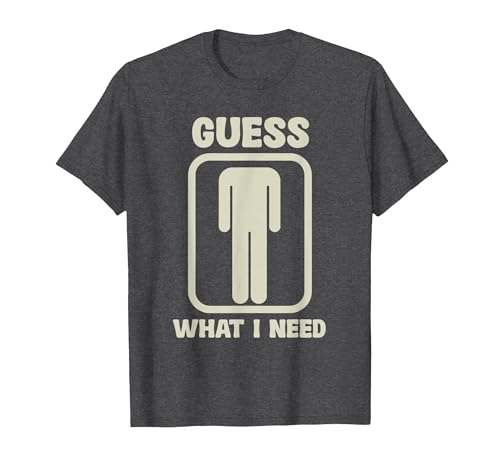 Humor Head Halloween Party Fun Guess What I Need Head Graphic T-Shirt - size chart