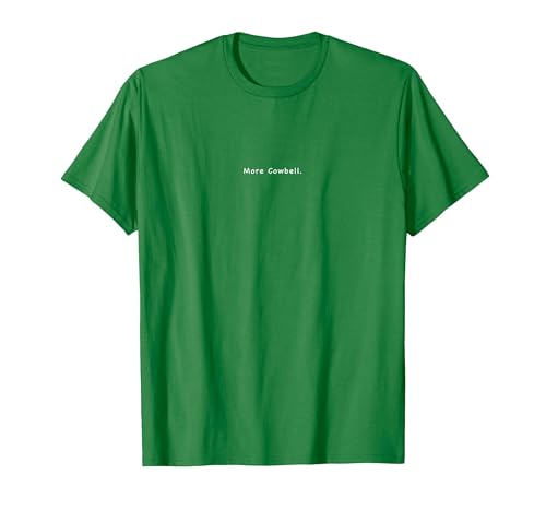 Charming Rebels Co. More Cowbell T-Shirt - size chart