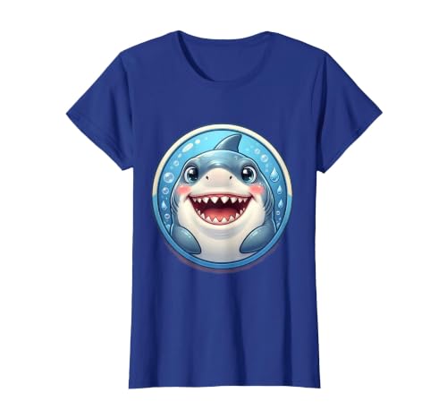 Mademark 2nd Grade Great White Shark Open Jaw Graphic T-Shirt - size chart