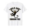 Mademark Wild and Swinging Free Monkey Graphic Design T-Shirt - Men - size chart