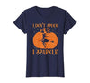 PDUS32 I Don't Spook I Sparkle Funny Halloween I Don't Spook I Sparkle Funny Halloween Girl Witch Pumpkin T-Shirt - size