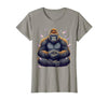 Mademark Meditating Gorilla Zen Monkey Graphic Design T-Shirt - Women - size chart