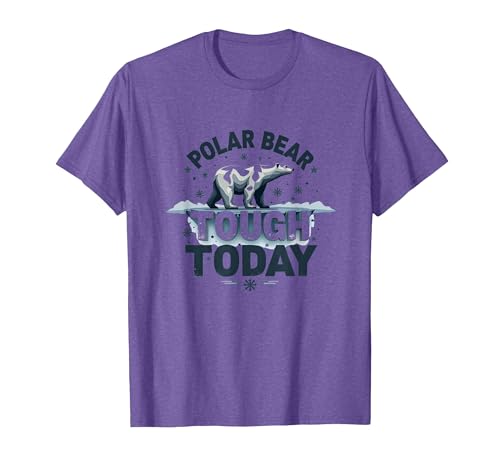 Mademark Polar Bear Tough Today Cool Arctic Design T-Shirt - size chart