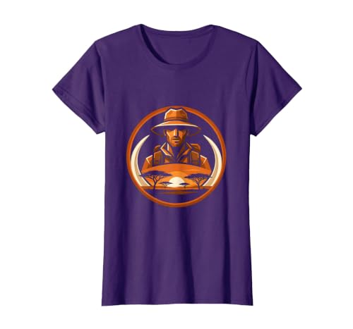 Mademark Safari Explorer Elephant Tusk Graphic Tee T-Shirt - Women - size chart