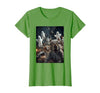 Funny Halloween Animals Selfies Clothing Funny Squirrel Selfie with Ghosts Haunted Forest Halloween T-Shirt - size chart