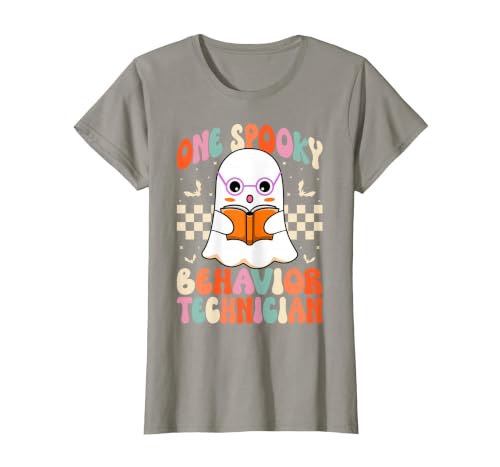 RBT Behavior Tech Spooky Halloween Gifts Co. One Spooky Behavior Technician Analyst - Halloween Ghost RBT T-Shirt - size