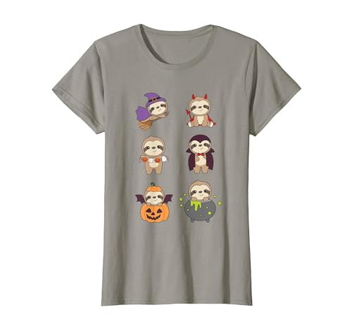 Sweet Animals For Halloween As Of 31 October Sloth Halloween Costume Sloths Halloween T-Shirt - size chart