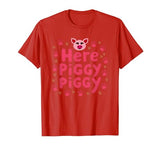 Mademark John Pork's Calling: Here Piggy Piggy Funny Pig Lover Gift T-Shirt - size chart