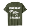 Dinosaur Trainer Costume Halloween Dino Skeleton T-Shirt - size chart