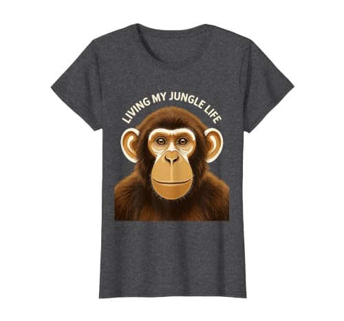 Mademark Living My Jungle Life Monkey Design T-Shirt - Women - size chart