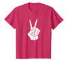 Goodtogotees Skeleton Hand Peace Sign Halloween t-Shirt T-Shirt - size chart