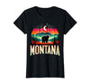 Grizzly Bear Mountain Forrest Nature Montana Grizzly Bear Mountain T-Shirt - size chart