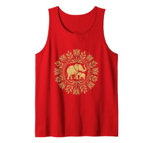 Mademark Mother Elephant Nudging Newborn Calf Maternity Tank Top - Men - size chart