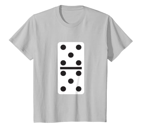 Fun and Easy Halloween Costume T-Shirts - Dominoes Double Five Dominoes Halloween Costume 5 Domino Game T-Shirt - size chart