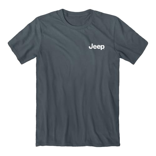 Jeep Adventure Dog Short Sleeve 4oz Tee - Officially Licensed - size chart