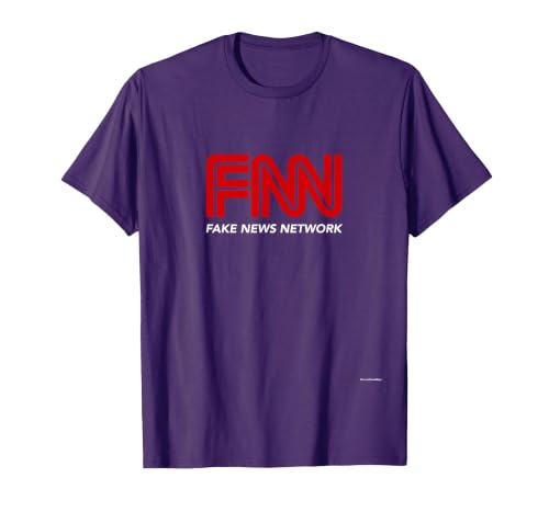 Fake News Network #fakenews Funny Trump Halloween Costume T-Shirt - size chart