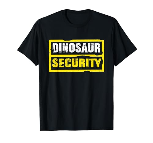 Halloween Dinosaur Security Costume RTees Halloween Adult Costume Dinosaur Security Dad Mom T-Shirt - size chart