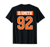National Lacrosse League NLL Buffalo Bandits Dhane Smith T-Shirt - size chart