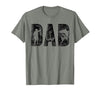 Fishing Gifts for Dad Father's Day Fisherman Fishing Dad Birthday Classic Bold Font Fish Daddy T-Shirt - size chart