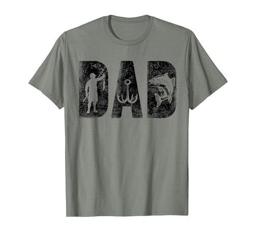 Fishing Gifts for Dad Father's Day Fisherman Fishing Dad Birthday Classic Bold Font Fish Daddy T-Shirt - size chart