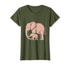 Mademark Mama Elephant Trunk Wrapped Around Baby T-Shirt - Women - size chart