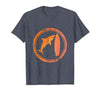 Mademark Great White Shark Breaching Surfboard Graphic T-Shirt - size chart