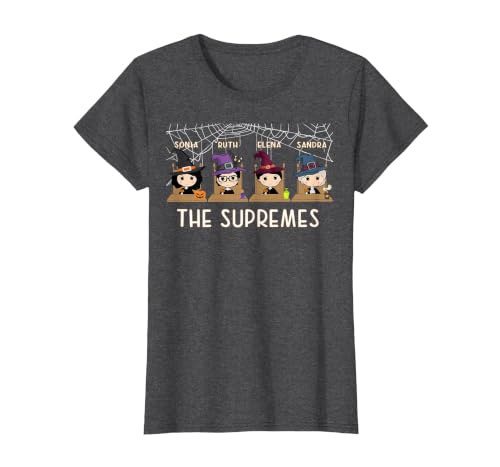 RBG Supremes Court cute gift THE SUPREMES Halloween Cute Woman Supreme Court Justices RBG T-Shirt - size chart