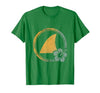 Mademark Hawaiian Shark Fin Turquoise Ocean Waves Design T-Shirt - size chart