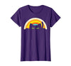 Cat Shirts For Women Men Girls Kids Kitten Gifts Peeping Black Cat Rainbow Vintage Halloween Men Women Kids T-Shirt - size