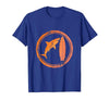 Mademark Great White Shark Breaching Surfboard Graphic T-Shirt - size chart