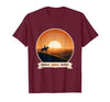 Mademark Sunrise Saddle Repeat Horse Rider Silhouette Design T-Shirt - Men - size chart