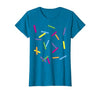 SKM Designs - Easy Halloween Rainbow Sprinkles Ice Cream Simple T-Shirt Costume T-Shirt - size chart