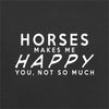 Dressdown Horses Makes Me Happy - Mens Premium Cotton T-Shirt - size chart