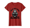 Mademark Wild and Sober Always Funny Monkey Design T-Shirt - Women - size chart