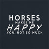 Dressdown Horses Makes Me Happy - Mens Premium Cotton T-Shirt - size chart