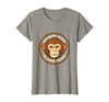Mademark Monkey Mind Clear Head Sober Living Design T-Shirt - Women - size chart