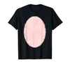 Halloween Pig Belly Costume Halloween Pop Belly Pink Pig Costume T-Shirt - size chart