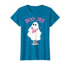 Spooky Season Ghost Halloween Boujee Boo-Jee Boo-JEE Spooky Season Ghost Pink Halloween Pumpkin Boujee T-Shirt - size chart