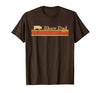 Showing Cattle T-Shirts And Apparel Show Dad - Fun Distressed Look for Showing Pigs T-Shirt - size chart
