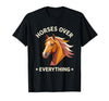 Mademark Horses Over Everything Women's Equestrian Design T-Shirt - Men - size chart
