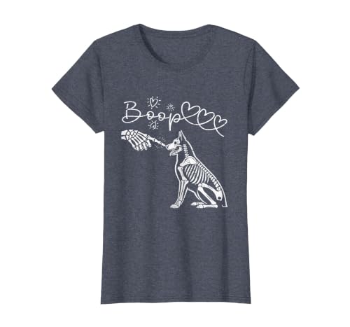 Skeleton Hand Dog Boop - German Shepherd Lovers Skeleton Hand Touch Nose German Shepherds Boop Dog Halloween T-Shirt - size