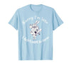 Sorry I'm Late, I Didn't Want to Come White Rabbit Watch T-Shirt — design detail
