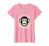 Mademark Chaos Is My Cardio Funny Monkey Design T-Shirt - Women - size chart