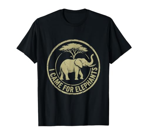 Mademark I Came For Elephants Safari Women Design T-Shirt - Men - size chart