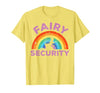 Halloween Fairy Security Father's Day Apparel Men Fairy Security Funny Dad Costume T-Shirt - size chart