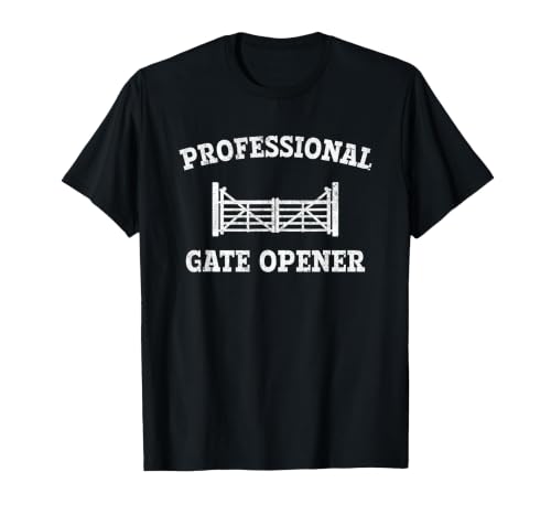 cow apparel Professional gate Opener, Cow Gate Opener T-Shirt - size chart